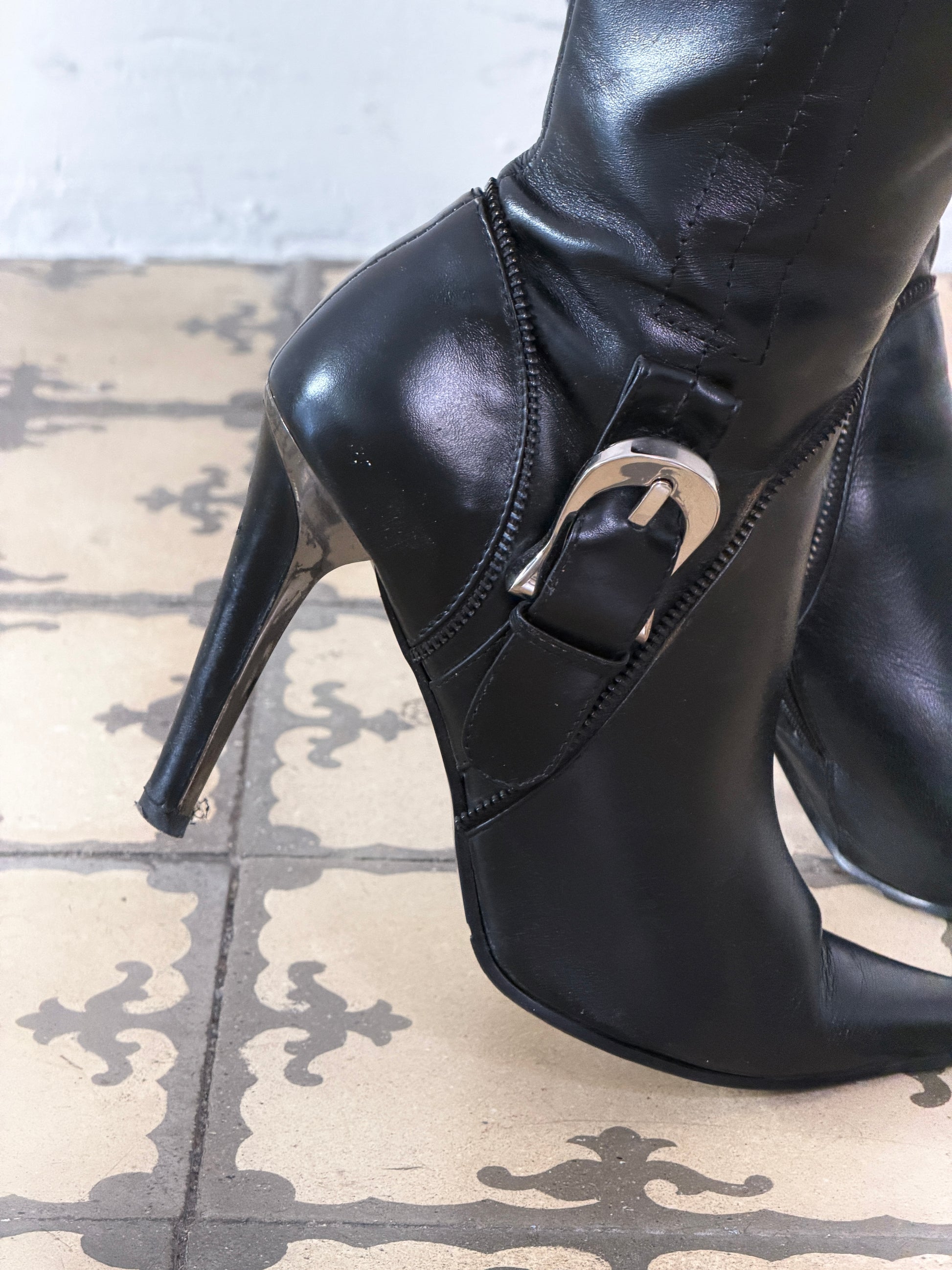 black boots