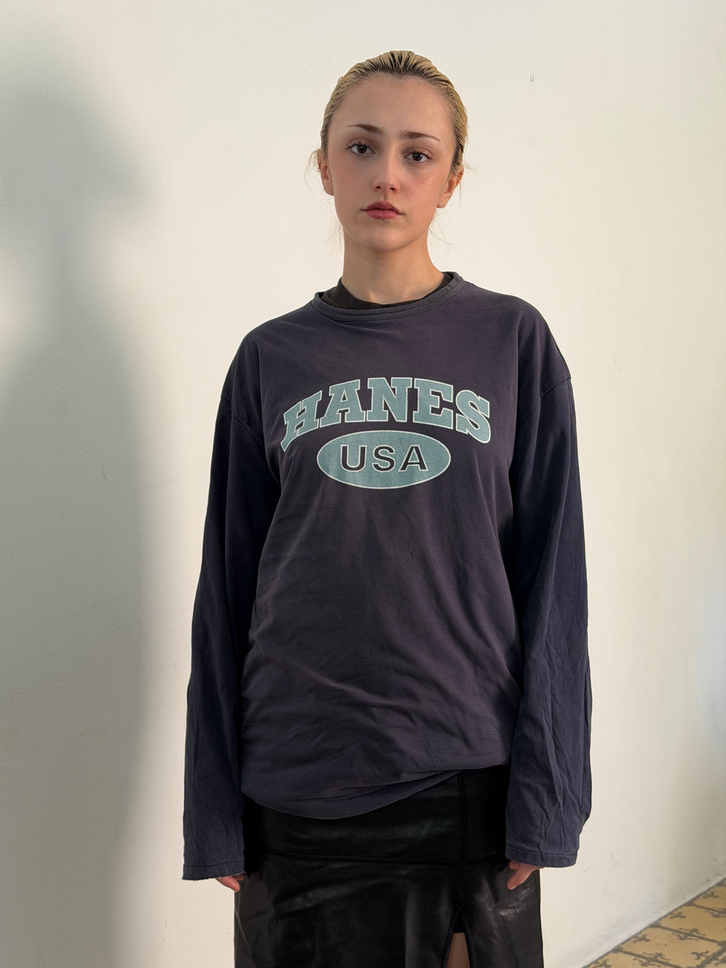 hanes longsleeve tshirt