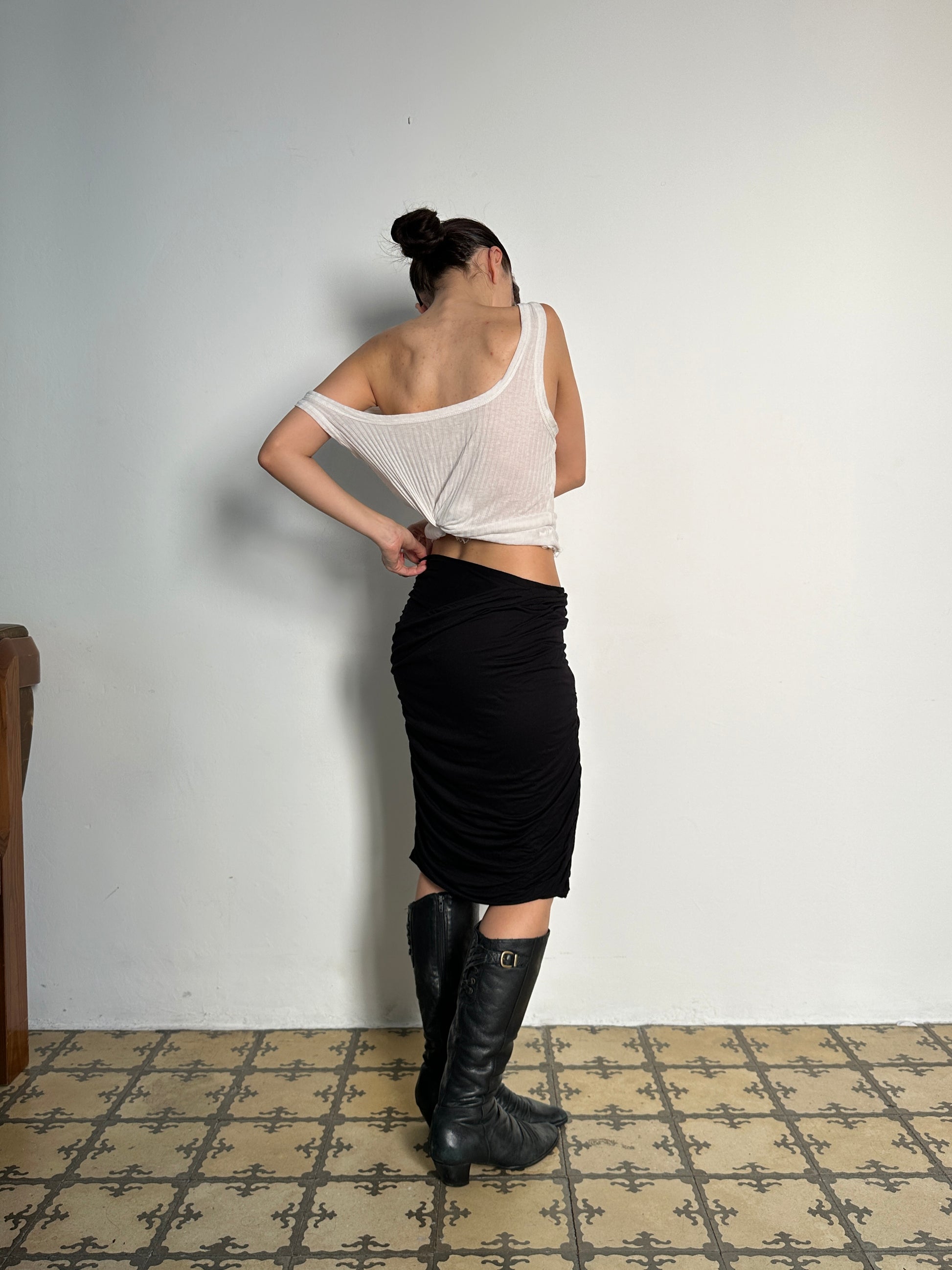 RUCHED SKIRT