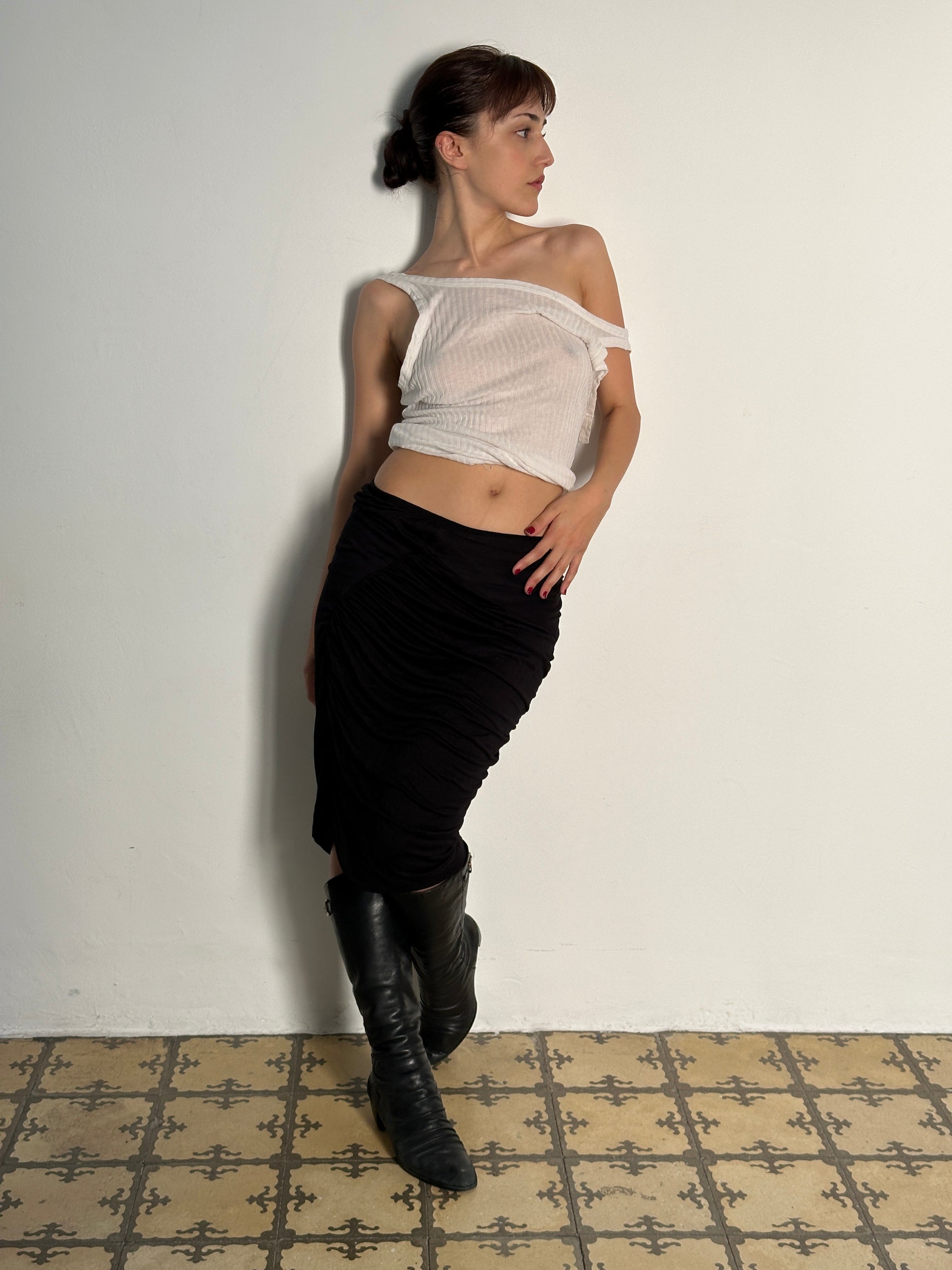 RUCHED SKIRT